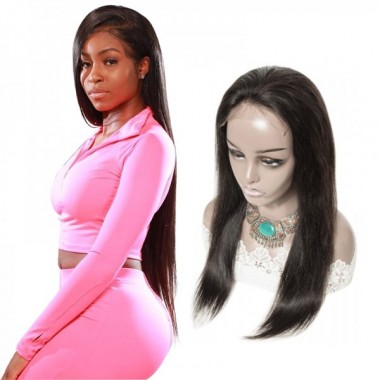 Premium Donor Brazilian Straight Hair Undetectable HD Lace Wig 5*5 Human Hair Lace Closure Wig 180% Density
