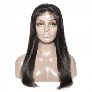 Top Quality Brazilian Virgin Hair 5*5 Straight Lace Closure Wig 180% Density