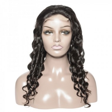 Brazilian Virgin Hair 4x4 Loose Deep Lace Closure Wig 180% Density