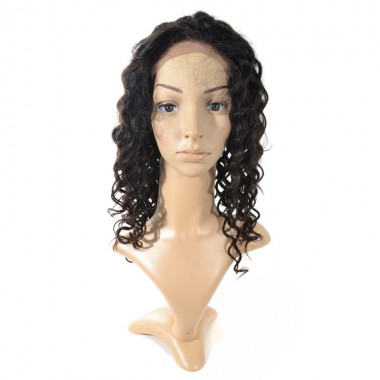 Deep Wave Full Lace Wig Brazilian Human Virgin Hair