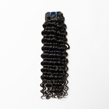 7A Burmese Deep Wave Remy Hair Thick Human Hair Weft