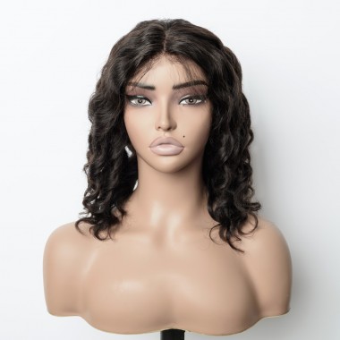 Brazilian Virgin Hair 13x4 Loose Wave Lace Frontal Wig 250% Density