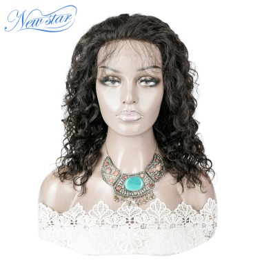 New Star Custom Made 4x4 Natural Wave Virgin Hair Closure Wig(3 bundles with closure)