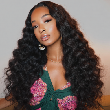 Top Quality Brazilian Virgin Hair 4x4 Loose Body Lace Closure Wig 180% Density