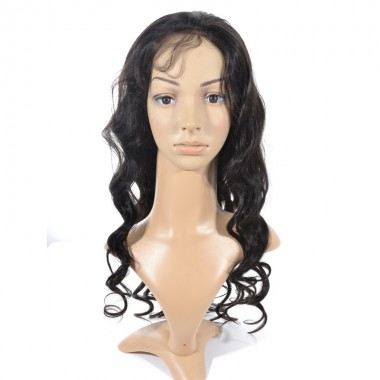 High Quality Full Lace Wig Brazilian Loose Wave Virgin Hair