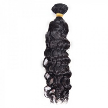 Peruvian Natural Wave Virgin Hair Bundle Natural Color Human Hair Thick One Donor Weft