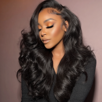 Premium Donor Brazilian Virgin Hair 13x4 Body Wave Lace Frontal Wig 180% Density