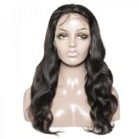 Premium Donor Brazilian Virgin Hair 13x4 Body Wave Lace Frontal Wig 180% Density