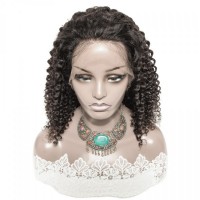 Premium Donor Brazilian Deep Curl Virgin Hair 13*4 HD Lace Frontal Wig 180% Density