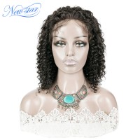 New Star Custom Made 4x4 Deep Curly Virgin Hair Closure Wig(3 bundles with closure)