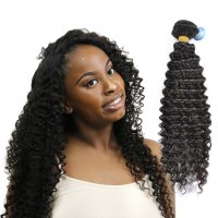 Top Quality Indian Human Virgin Hair Deep Curly Bundle Tight Curl Hair One Donor Bundle