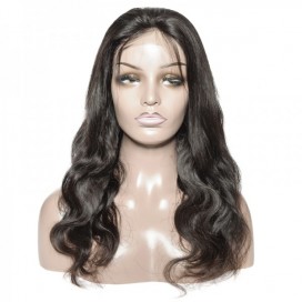 Premium Donor Brazilian Virgin Hair 4*4 Body Wave Lace Closure Wig 180% Density
