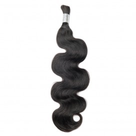 Premium Body Wave Virgin Human Hair Bulk for Braiding with Full Cuticles
