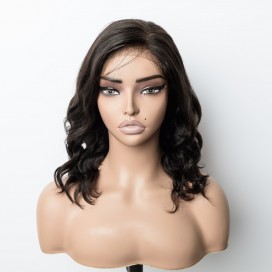 Brazilian Virgin Hair 4x4 Loose Wave Lace Closure Wig 250% Density