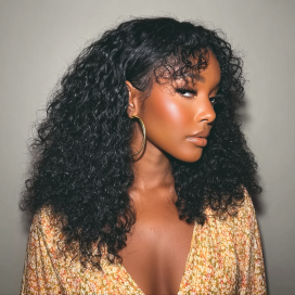 Brazilian Virgin Hair 4x4 Natural Wave Lace Closure Wig 250% Density