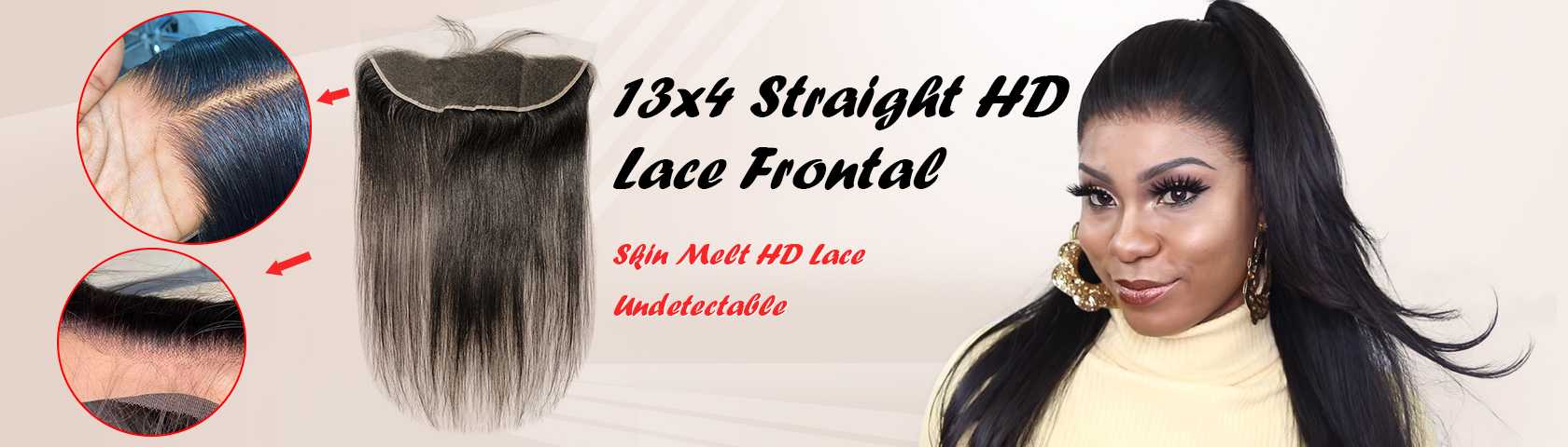13x4 Straight Virgin Hair HD Lace Frontal